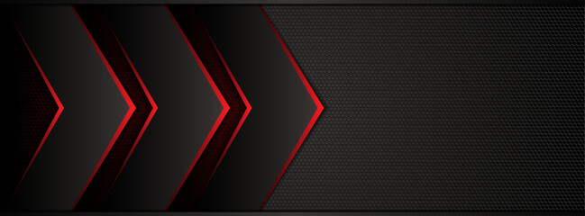 Black social media cover design, abstract background, cover template, geometric backdrop, headline vector illustration