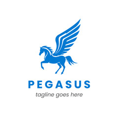 Pegasus logo design template