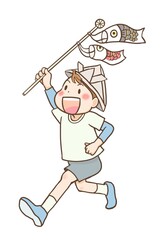 子供とこいのぼり