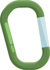 Green carbine icon cartoon vector. Mountain equipment. Tool hiking