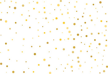 Golden polka dot confetti © Elena