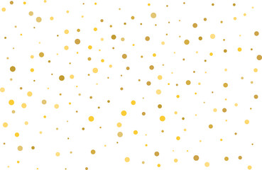 Golden polka dot confetti