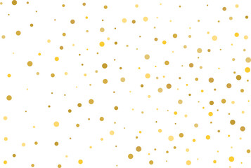 Golden polka dot confetti