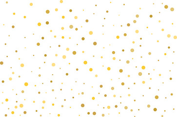Golden polka dot confetti