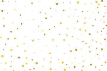 Golden polka dot confetti