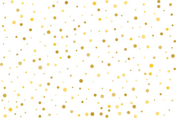 Golden polka dot confetti