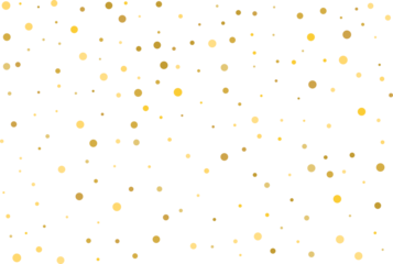 Golden polka dot confetti