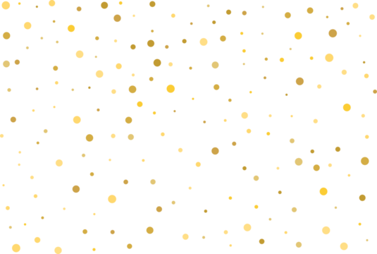 Golden polka dot confetti