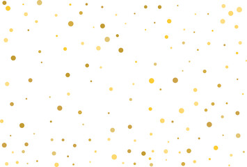Golden polka dot confetti