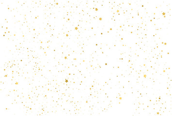 Holiday confetti golden stars decoration