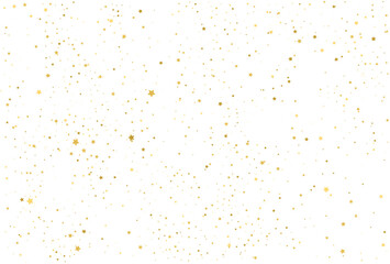 Holiday confetti golden stars decoration