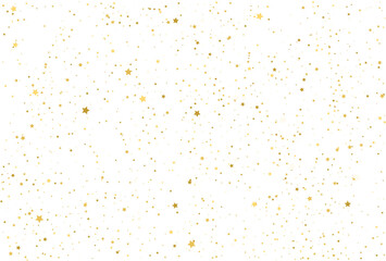 Holiday confetti golden stars decoration