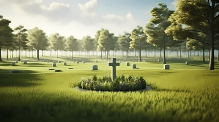 Obraz premium Miniature Easter Garden to celebrate the Christian Easter Day