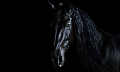 Black Horse Portrait