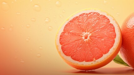 Fresh red grapefruit abstract background.