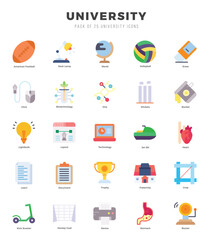 University icon pack for your website. mobile. presentation. and logo design.