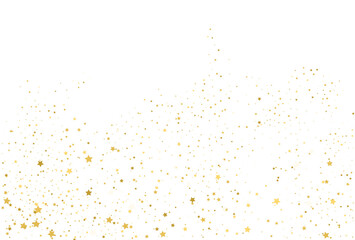 Golden stars, falling gold abstract party decoration