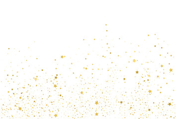 Golden stars, falling gold abstract party decoration