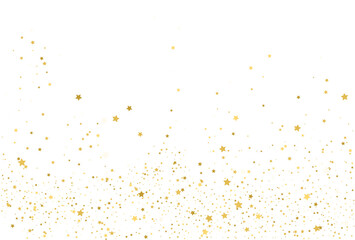 Golden stars, falling gold abstract party decoration