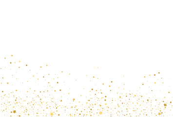 Golden stars, falling gold abstract party decoration