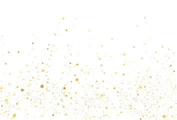 Golden stars, falling gold abstract party decoration