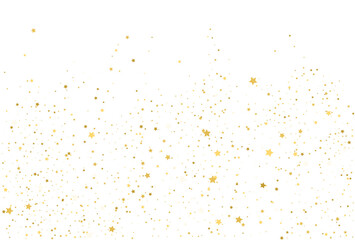 Golden stars, falling gold abstract party decoration