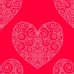hearts pink seamless abstract pattern background fabric fashion design print digital illustration art texture textile wallpaper apparel image with graphic repeat elements