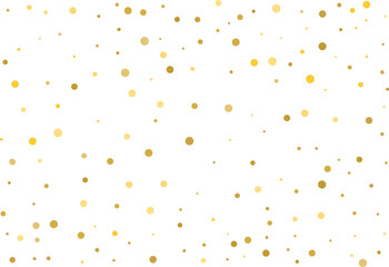 Golden polka dot confetti