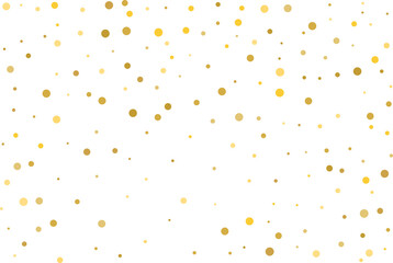 Golden polka dot confetti