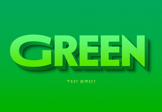 Green Text Effect