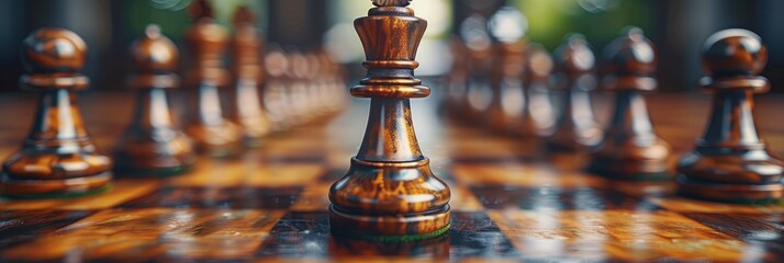 Classic pattern of different chess board setups, Background Image, Background For Banner - obrazy, fototapety, plakaty