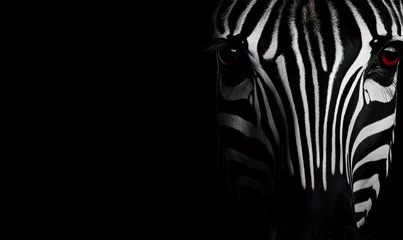 Foto auf Alu-Dibond Zebra Portrait © Annika