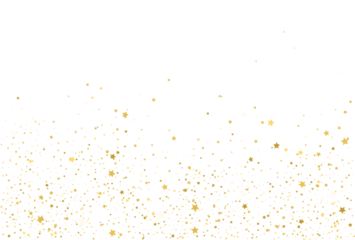 Golden stars, falling gold abstract party decoration