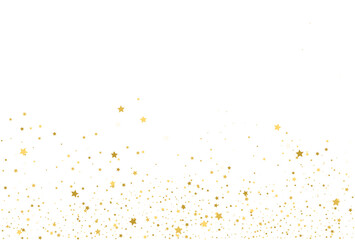 Golden stars, falling gold abstract party decoration