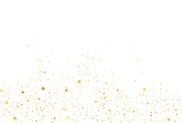 Golden stars, falling gold abstract party decoration - obrazy, fototapety, plakaty