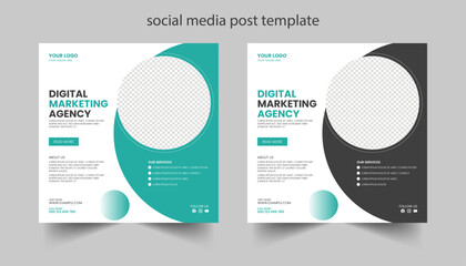 Digital Marketing agency social media post template