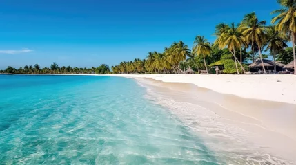Poster de jardin  Walking along the sandy shores of a secluded beach  © redflower