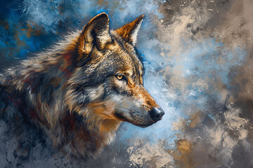 Alpha's Presence: Commanding Strength of Majestic Wolf