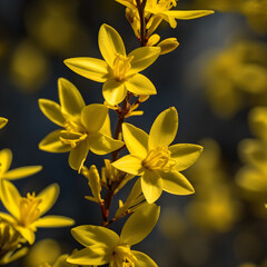 Obraz premium Golden blooms reaching for the sky