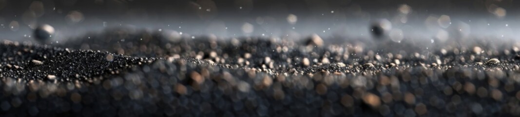 Abstract black background with brilliant dust - obrazy, fototapety, plakaty