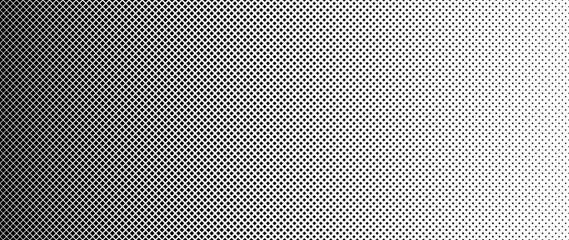 Blended  black square on white for pattern and background, Halftone effect.