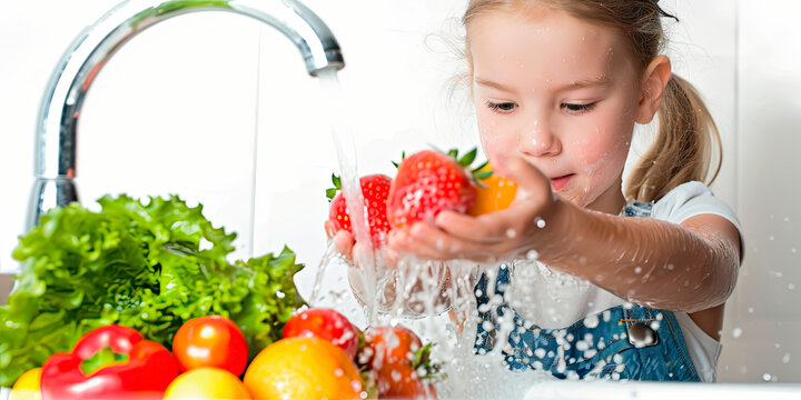 Properly Washing Fruits and Vegetables good habits for childrens