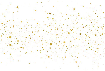 Golden stars confetti