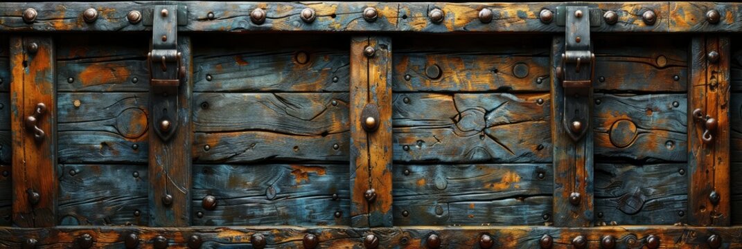 Rough, Weathered, Antique Wood Wagon Texture, Background Image, Background For Banner