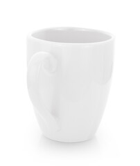 empty mug isolated on white background.