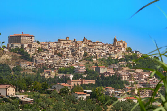 View of Bucchianico, historic town in Abruzzo, Italy