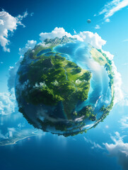 Illustration concept of planet, nature or wildlife