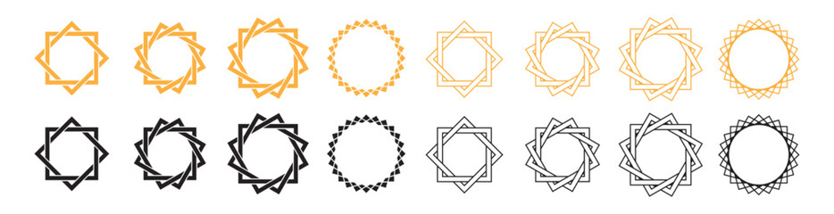 ornamental rectangle frame, border, arabic style ornament