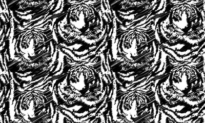 Leopard and zebra pattern design, illustration background, brown leopard and zebra design pattern. Textile print pattern.
