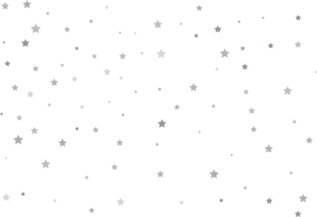 Magic pattern of silver stars